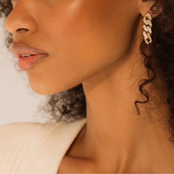 NWT Chain Drop Earrings - Picture 4 of 4